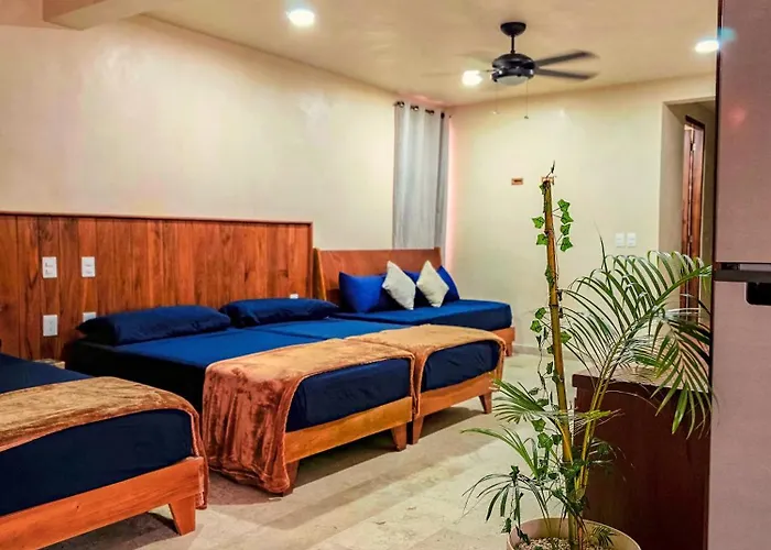 Apartament Family With Kitchenette & Terrace - Santuario Boutique Chemuyil